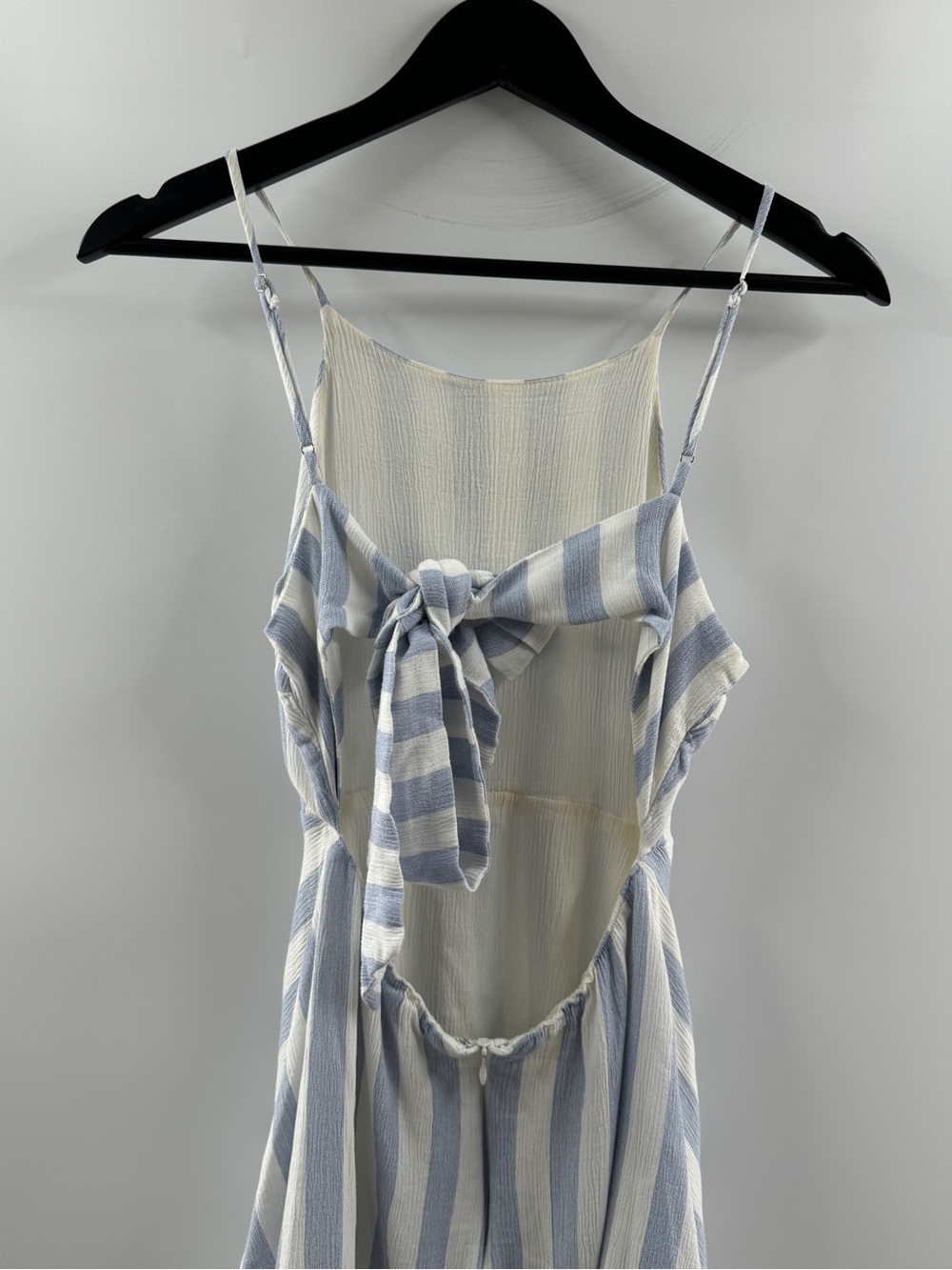 Lulus Blue & White Striped Open Back Mini Dress – Women's XS - Picture 7 of 8